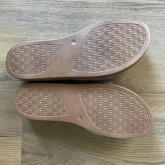 Donald Pliner Women's Fifi Slide Sandals Blue Leather Upper Resort 8.5M - Picture 8 of 9